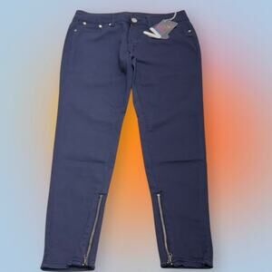 VIP JEANS Women’s 9/10 Navy Blue Zipper Ankle Pants